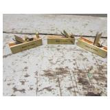 3 tiny brass wood planes