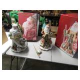 2 fitz & floyd large santa claus(1 has broken arm)