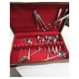 community silverware set w/box