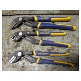 3 irwin vise grip pliers