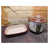 crock pot & pampered chef baking dish