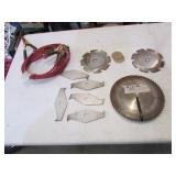 saw blades & jumper cables