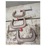 3 c-clamps