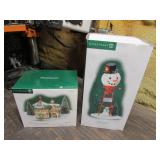 dept 56 christmas village & snowman water tower