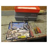 toolbox w/socket set,wrenches,tools