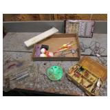 all fishing items incl:small plano tacklebox