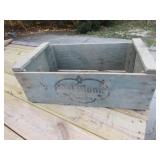 old delmonte wood advertising crate