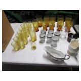 all glasses,cups,dishes & books