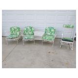 metal patio furniture set incl:rocker