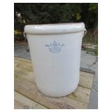 #12 Crown stoneware crock w/handles