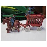 cast iron circus wagon team