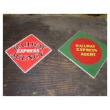 metal & wooden railray agency signs