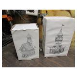 2  dept 56 christmas villages