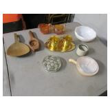 butter paddles,aluminum set,flower frog,items