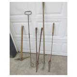 yard tools incl:pick axe