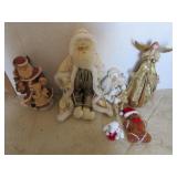angel & santa claus decorations