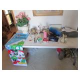 merry christmas banner,clock,vases & items