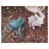 frog & rabbit yard decorations