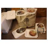 bag full of collector plates incl:Jesus