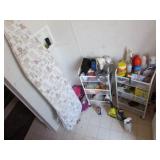 iron board,2 carts & all partial chemicals & items