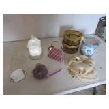 lighted church,decorator boxes & items