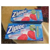 2 boxes of freezer bags
