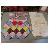 vintage apron & seed sack