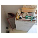 wicker hamper,rugs & all items