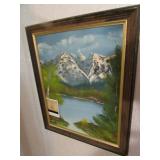 R. Bond wall picture & white house framed letter