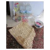 vintage linen,water,lysol items