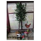 yard decorations & artificial tree