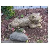 concrete animal yard decoration