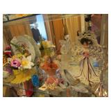 bluebird,plate,basket & items