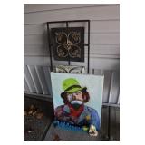 yard decorations & clown picture