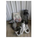 yard decorations incl;octopus