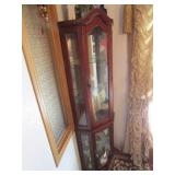 lighted curio cabinet