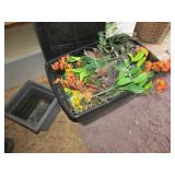 tote,milk crate & all items inside