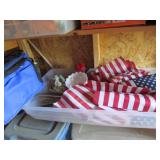 tote,flags,fenton vase & bag