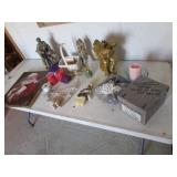 christmas items,figurines,santa picture & items