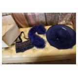 ladie hat,purse & box