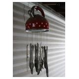teapot/silverware wind chimes