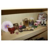 dishes,clock & decorator items