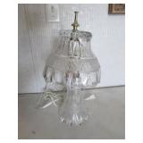 13" glass lamp