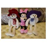 minnie mouse & 2 bears