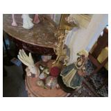 decorations incl:giraffe & lady