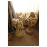 21" vase & statue