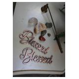 rocks,candle snuffer & blessed