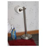 bathroom rugs & toilet paper stand