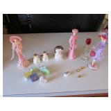 lady figurines & items incl:t.kinkade