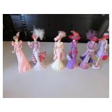 6 lady figurines incl:t.kinkade